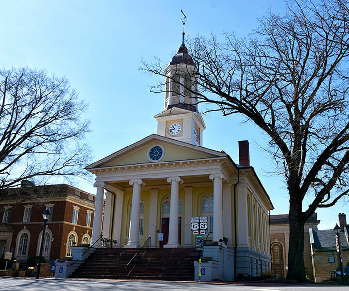 Fauquier Bar Association - image of courthouse in Warrenton Virginia
